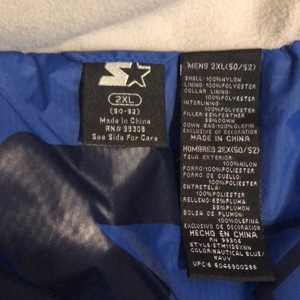 Starter 2 in 1 heavy duty Coat 2xl - Picture 5 of 8